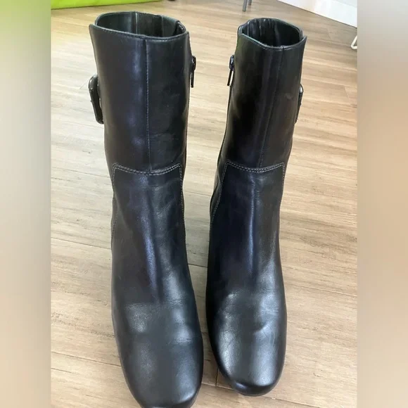 Ecco black women's boots - Picture 6 of 8